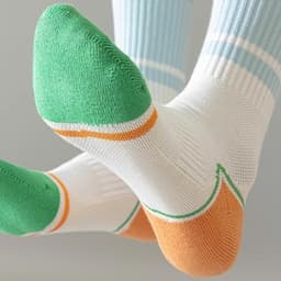 Tất/Vớ cotton Thể Thao Thoáng Khí Khử Mùi Cho Nữ, Phối Màu Trẻ Trung, Năng Động 5