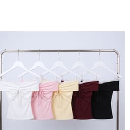 Áo Nữ Kiểu Trễ Vai Viền Phối Ren Thắt Nơ Ngực Dễ Thương A51593 9