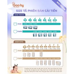 (LINK TRỢ GIÁ) Combo 3 Bịch Tã/Bỉm Dán và Quần GOOBY EXTRA Siêu Mỏng Nhẹ, Đủ Size Cho Bé Từ NB-3XL 2