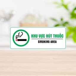 [Hỏa Tốc] Decal Dán "Vui Lòng Không Hút Thuốc - No Smoking" Chống Thấm Nước, Bền Đẹp 2
