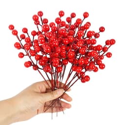 Sỉ 100 Nhánh Cherry, đào đông 12 quả Loại 1 dùng để trang trí Tết, làm oản, và quà tặng. 6