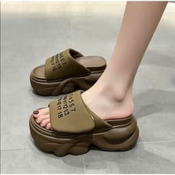 DÉP BM QUAI DA QUAI NGANG IN SỐ CAO 9CM CAO CẤP, XINH XINH N09 7