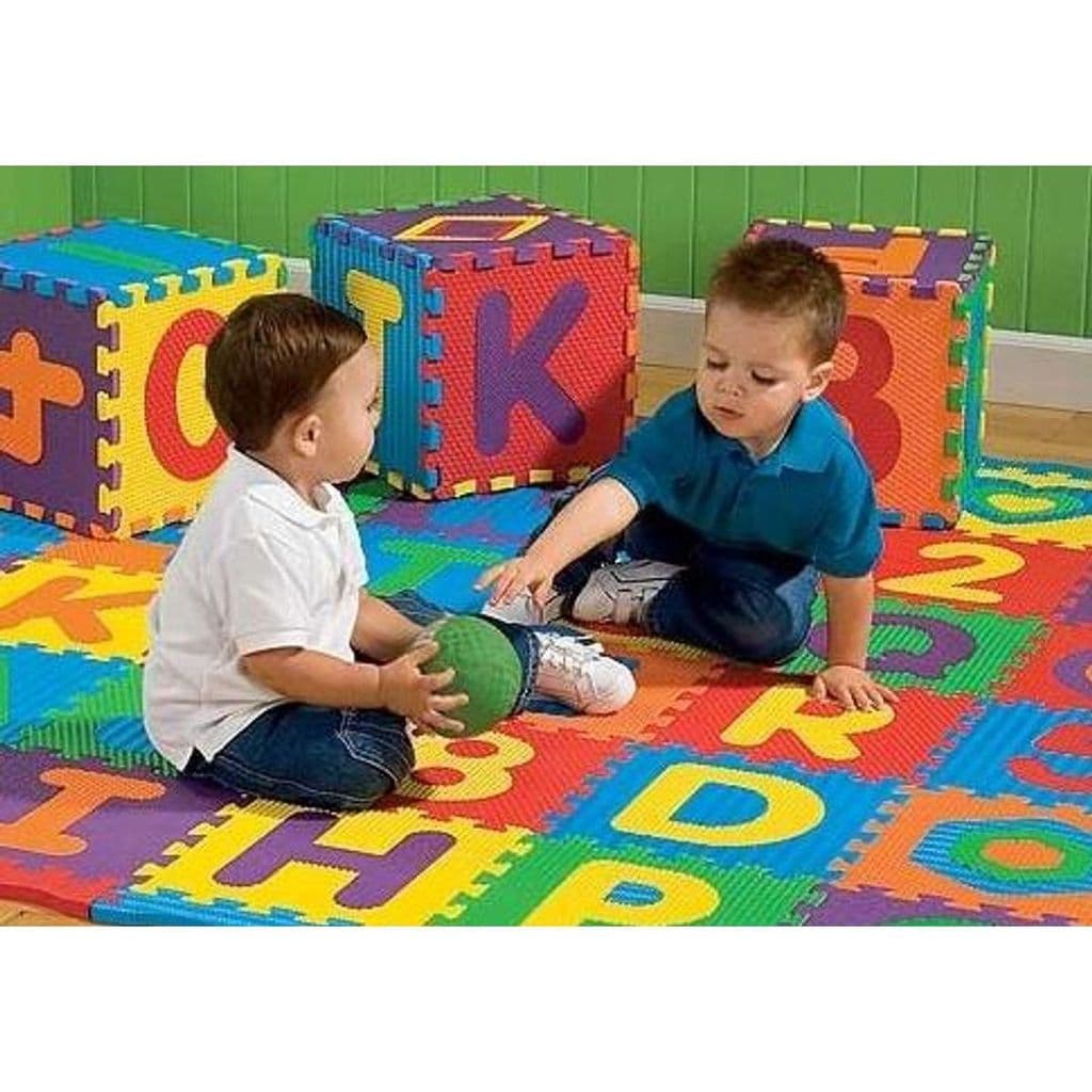 BỘ 36 MIẾNG THẢM XỐP LÓT SÀN GHÉP CHỮ CÁI VÀ SỐ/ THẢM CHƠI CHO BÉ