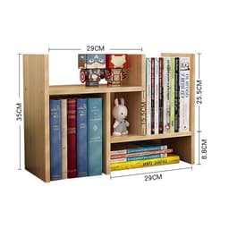 KỆ SÁCH ĐỂ BÀN NHỎ GỌN, KỆ TRANG TRÍ BẰNG GỖ, KỆ MINI TIỆN ÍCH BẰNG GỖ GIÁ RẺ CHO SINH VIÊN LUX21 6
