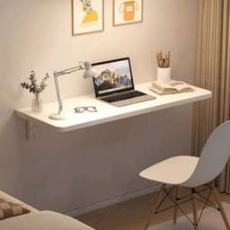 Bàn Làm Việc, Gấp Gọn, Treo Tường, Đa Năng Tiện Dụng, Bao Gồm Ke Gấp Và Phụ Kiện Lắp Ráp, Ốc Vít LUX18 3