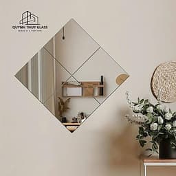 Gương ghép, gương dán tường soi toàn thân 20x20, 25x25 phôi thái giá xưởng. 2