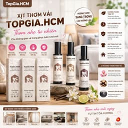 Xịt Thơm Vải TOPGIA Premium Khử Mùi Quần Áo, Chăn Ga, Sofa – Lưu Hương Nước Hoa Dài Lâu, Thơm Mát Mỗi Ngày 2