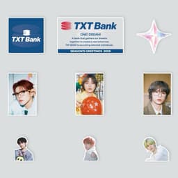 Set 90 hình dán trang trí TXT dễ thương 2025 (giao ngẫu nhiên) 5