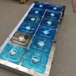 Tủ Hâm Nóng Thức Ăn 10 Khay & 2 Nồi Canh lý tưởng cho quán cơm, bếp ăn công nghiệp, căng-tin trường học, bệnh viện. 8