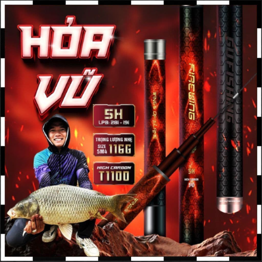 Cần Tay GUF Hỏa Vũ Tặng Áo Nắng