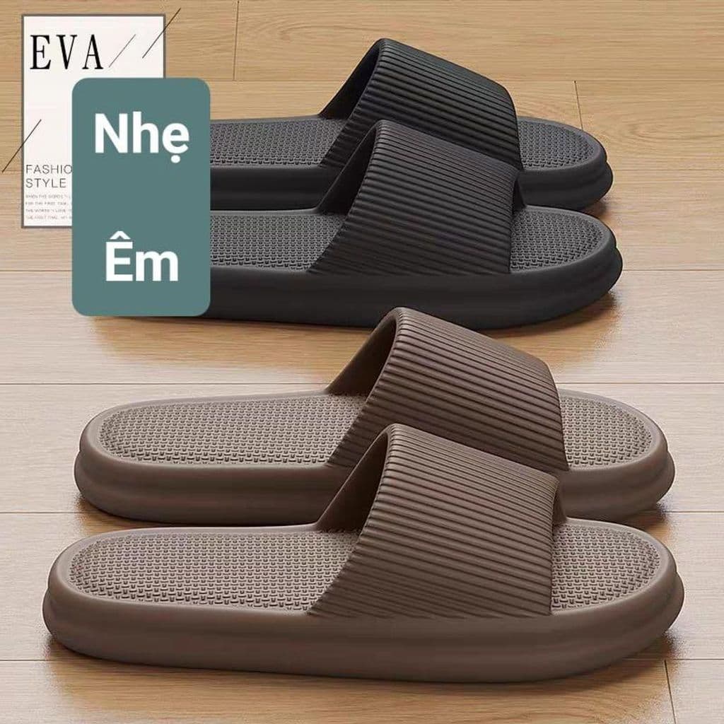 Dép đi trong nhà, dép văn phòng sọc quai ngang nam nữ, siêu nhẹ êm chân (dép tăm) DSD014 Slipper