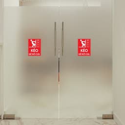 [Hỏa Tốc] Bộ Bảng Decal "Đẩy / Kéo Để Mở Cửa - Push / Pull" Chống Thấm Nước, Bền Đẹp 6