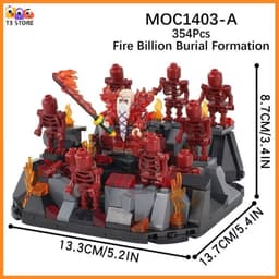 Minifigure Bleach Đồ Chơi Lắp Ráp Nhân Vật Anime Fire Billion Burial Formation (MOC1403) 2