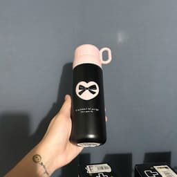 Bình Giữ Nhiệt 500ml Thời Trang Inox 316 Bình Có Ống Hút Di Động Hoạt Hình Dễ Thương ( Tặng Phụ Kiện ) 2
