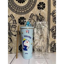 Cốc giữ nhiệt 750ml hoạ tiết hoạt hình dễ thương xinh xắn ( Tặng Phụ Kiện ) 4