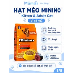 Hạt Minino Tuna Vị Cá Ngừ Cho Mèo | 1.3kg , Protein 28% & Taurine 4