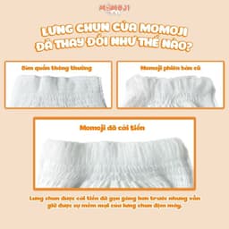 Combo 3 Bịch Tã Bỉm Momoji Extra Plus Mềm Mại, Siêu Mỏng, Siêu thấm hút đủ size 2