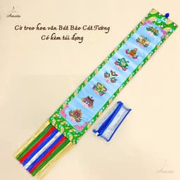 [Amrita] Cờ Treo Hoa Văn Bát Bảo Cát Tường Nepal – Cờ Phật Giáo Tây Tạng Trang Trí - CXNP462 5