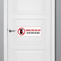 Decal Dán Cấm Mở Cửa, Decal Chất Lượng Cao, Chống Nước, Cửa Hỏng, Không Mở Lối Này 4