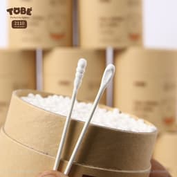 Tăm bông cho bé sơ sinh TOBE an toàn cho bé tiện lợi cho cả gia đình hộp 400 chiếc 2
