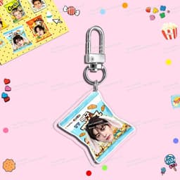 Móc khóa K-pop dễ thương, thiết kế hình mặt em bé, JUHOON, SEONGHYEON, JAMES MARTIN, phù hợp để treo trên túi xách, th 7