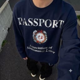 Áo Thun Tay Dài STRESSMAMA PASSPORT logo phông cotton nasa in 5D longtee boxy dáng rộng nam nữ LONGSLEEVE AM121 4