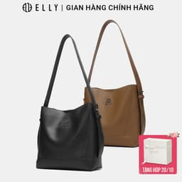 Túi Xách Nữ Da Thật ELLY ET190 Túi Đeo Vai Đeo Chéo Cao Cấp Sang Trọng Thanh Lịch Công Sở Chính Hãng 1