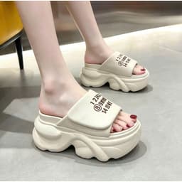 DÉP BM QUAI DA QUAI NGANG IN SỐ CAO 9CM CAO CẤP, XINH XINH N09 3