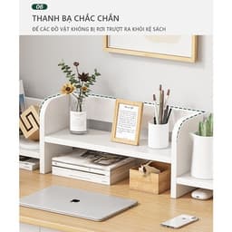 Kệ sách để bàn đa năng trang trí bàn học bàn làm việc cực xinh thương hiệu Luxfurni- LUX16 7