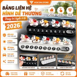 Bảng sốđiệnthoại Hình dễ thương 2026 Trang Trí Taplo Ôtô Thiết Kế xᶖnh Xắn, đáng yêu VOICON-[NHI99] 1