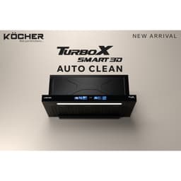 (chính hãng) Máy hút mùi Kocher Turbo Smart 3D X3D-350D Auto Clean - Tự động làm sạch, Vẫy tay, Hẹn giờ, Bảo hành 3 năm 1