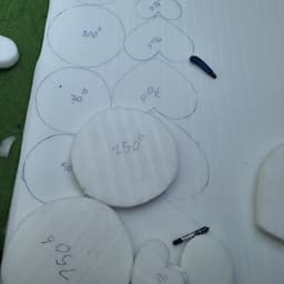 Set 5 Phôi Xốp Cắm Hoa Hình Trái Tim Và Tròn Chuyên Dụng Làm Hoa Sáp, Hoa Lụa 8