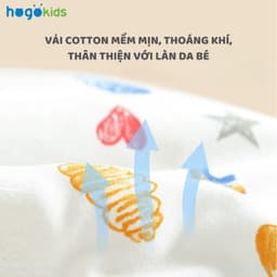 Khăn Quấn Bé Sơ Sinh Chống Giật Mình, Vải Cotton Thân Thiện Mềm Mại, Nhiều Hoạ Tiết, KT 35x80cm 6