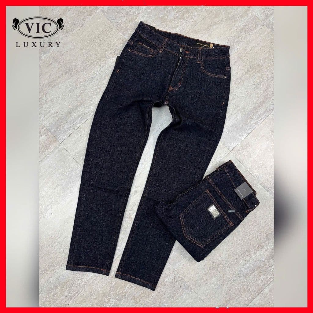 JEAN DENIM XANH, MỘT CHIẾC JEAN TỐI MÀU DÀNH CHO NHỮNG OUTFIT NAM TÍNH,TỐI GIẢN QJ-2007 VIC