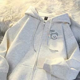 Áo Khoác Hoodie Zip From Rộng APT Unisex In Hình Cute Áo Khoác Nỉ Bông Có Mũ Nam Nữ Đều Mặc Được 9
