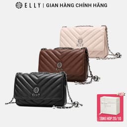 [Tặng hộp 20.10] Túi xách nữ đeo chéo ELLY EL350 da tổng hợp cao cấp túi đeo vai thời trang chính hãng 1