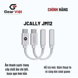 [Gear việt] Dongle DAC JCALLY JM12 | Chip KT02H20 | Hỗ trợ đàm thoại | Cáp chuyển đổi âm thanh | Dongle 1