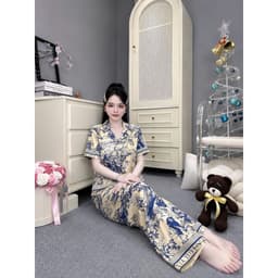 [ HÀNG HOT - ĐẲNG CẤP THỜI TRANG ] Đồ bộ PIJAMA lụa latin cao cấp, mềm mịn sang trọng  2
