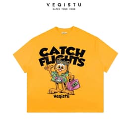 Áo Thun BOXY Local Brand VEQISTU "Con Mèo", Áo Thun Boxy Form Rộng Unisex 250Gsm 100% Cotton 8
