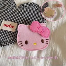 Phụ Kiện Tóc Kitty Nơ Dễ Thương - Miếng Dán Tóc Mái Xinh Xắn 5