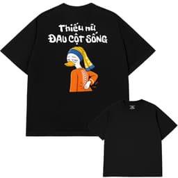 COD (Giao hàng trong 24 giờ)Sailwen.Áo Thun Thiếu Nữ Đau Cột Sống Hài Hước, Meme Văn Phòng Cotton Form rộng Nam Nữ 7
