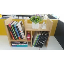 Kệ sách để bàn mini nhỏ gọn, trang trí bàn làm việc mẫu LUX20 6