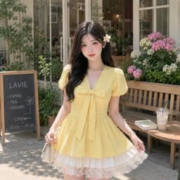 Áo sơ mi babydoll hottrend kiểu Hàn Quốc xinh xắn có dây chiết eo  SMK98 TRON 6