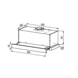 Máy Hút Mùi Âm Tủ BLANC BA 7003ATDC/ ĐỘNG CƠ BLDC 3