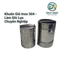 Khuôn làm giò chả lụa INOX 0.5kg và 1kg, nắp dập chất lượng cao. 7