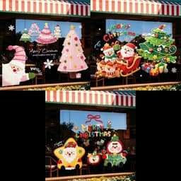 [HỎA TỐC] Decal Dán Kính ,Trang Trí Giáng Sinh Noel, NHẬN DECOR MẪU THEO YÊU CẦU 3