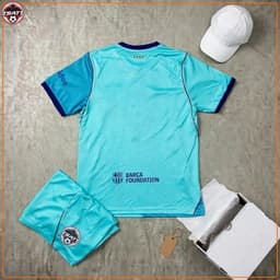 Bộ Quần Áo Bóng Đá CLB Barca Sân Khách 26/27 - Vải Polyester Thái Cao Cấp 2