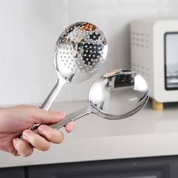 Thìa Muôi Inox Múc Canh Có Lỗ Lọc Dài 20cm Dụng Cụ Nhà Bếp Gọn Nhẹ Tiện Dụng 7