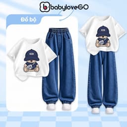 Đồ bộ bé trai BabyloveGO, set quần áo cho bé trai đi học, đi chơi phong cách Hàn Quốc 2