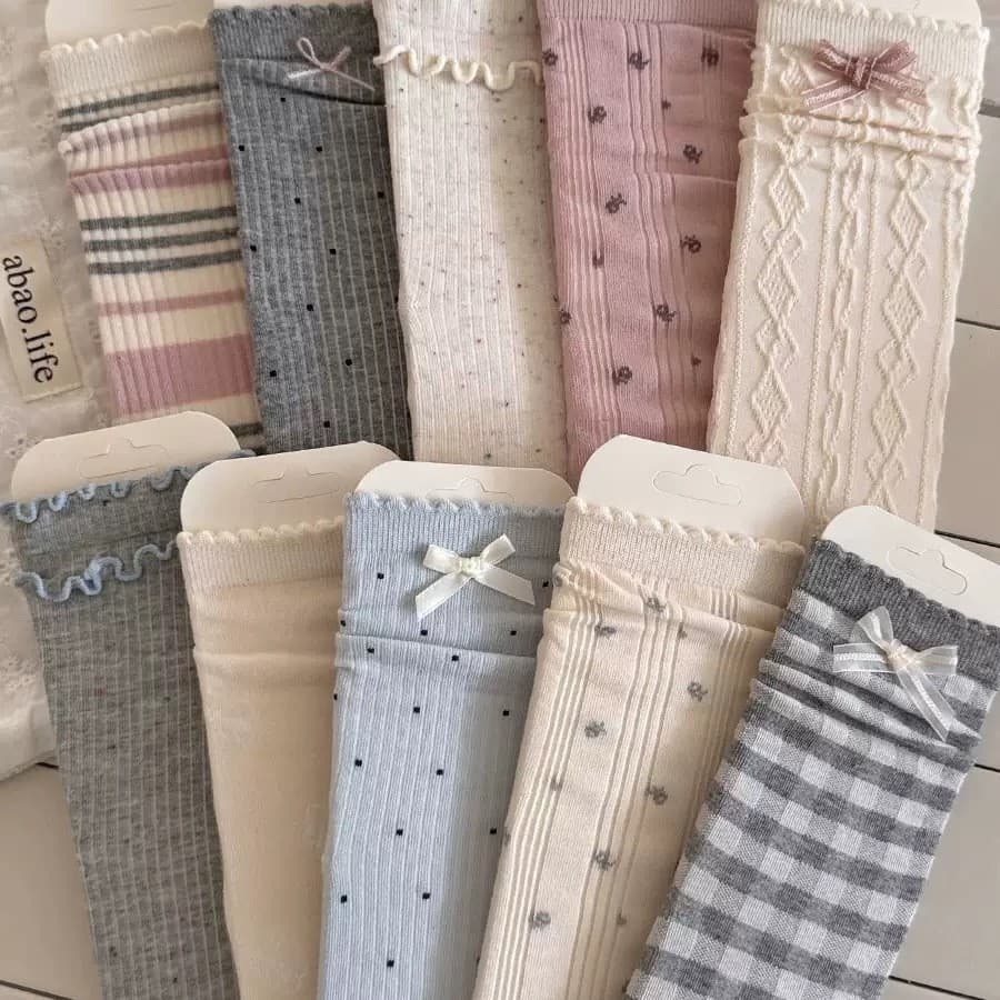 🧦 SET 10 ĐÔI TẤT VỚ NỮ HỌA TIẾT HOẠT HÌNH DỄ THƯƠNG
